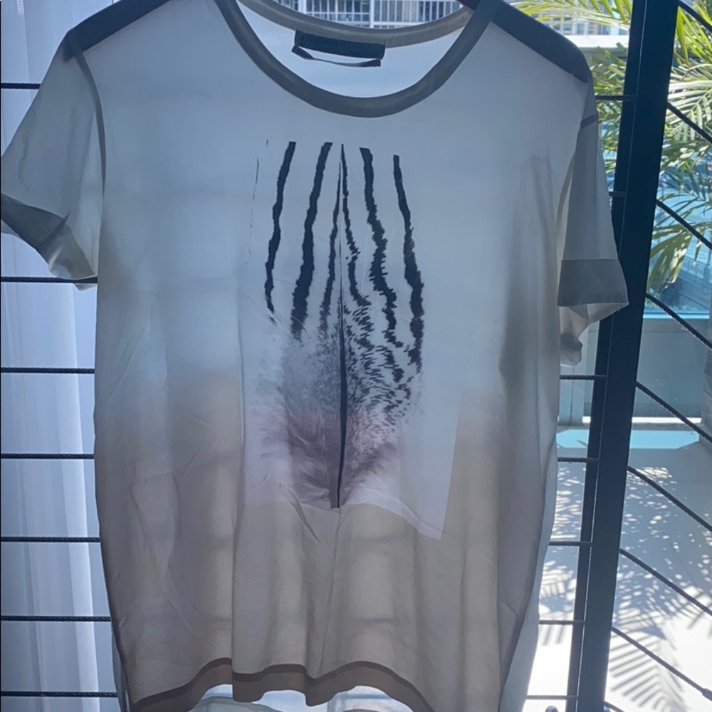 All Saints Silk Feather Top